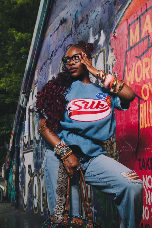SILK STREEET BLUE DENIM SHIRT