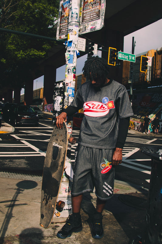 SILK STREEET BLACK DENIM SHIRT